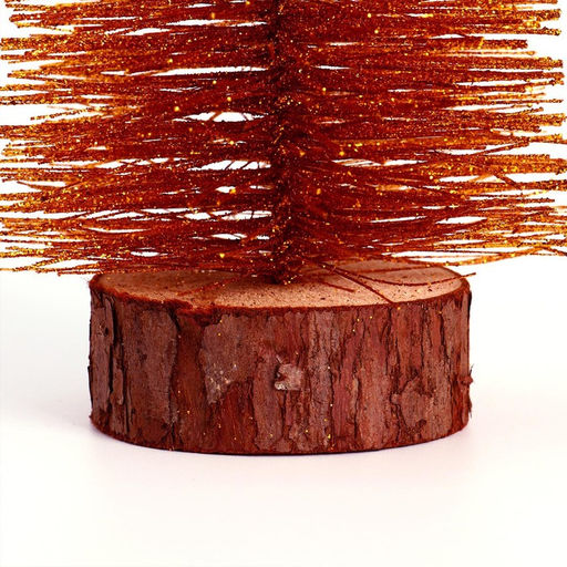 Декор новогодний «Ёлка в золотом цвете», с блёстками, 8×8×30 см