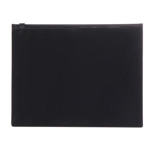 Цена за 10 шт. Папка-конверт на zip-молнии А4, 150 мкм, Calligrata, непрозрачная, черная