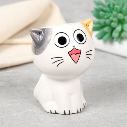 Кашпо 8,2х6,5х10,5 см Коты / WN36 /уп 6/96/ цветное - ГалеонТрейд фото 4