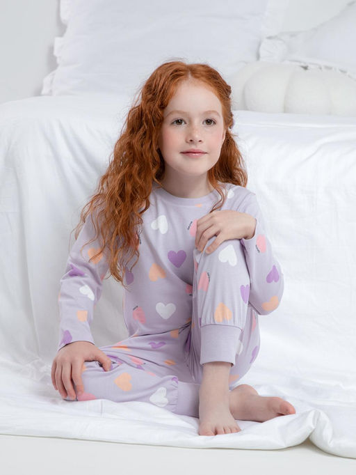 К 1561/лепесток орхидеи,большое сердце пижама дет