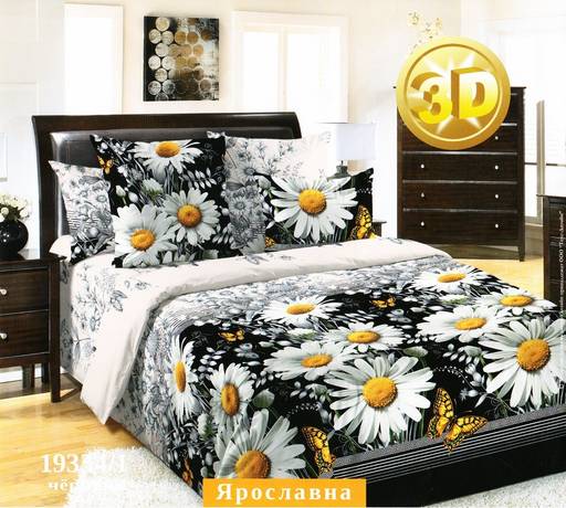 Постельное белье - Бязь Ярославна ТД 2-спальный с Евро простыней (молния) - Luteks фото 2