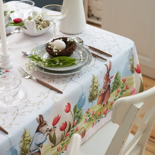 Скатерть Доляна Easter garden 145*215 +/- 3 см, 100% п/э  фото 8