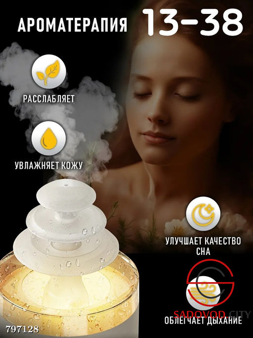 Увлажнитель воздуха (6 режимов подсветки)