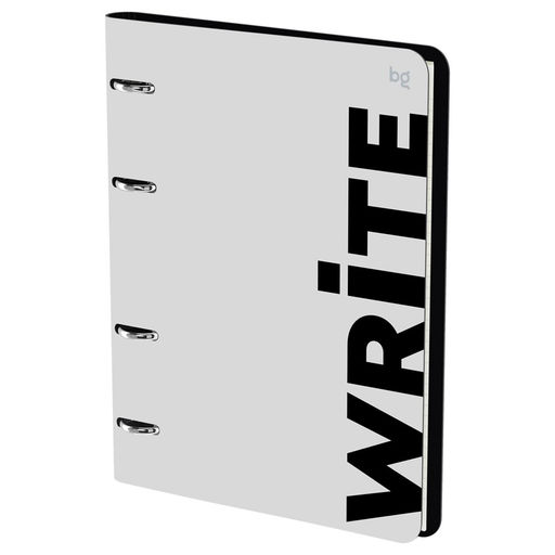 Тетрадь 120л. на кольцах "Write", сменный блок (N4r120 59504, "BG") обложка иск. кожа