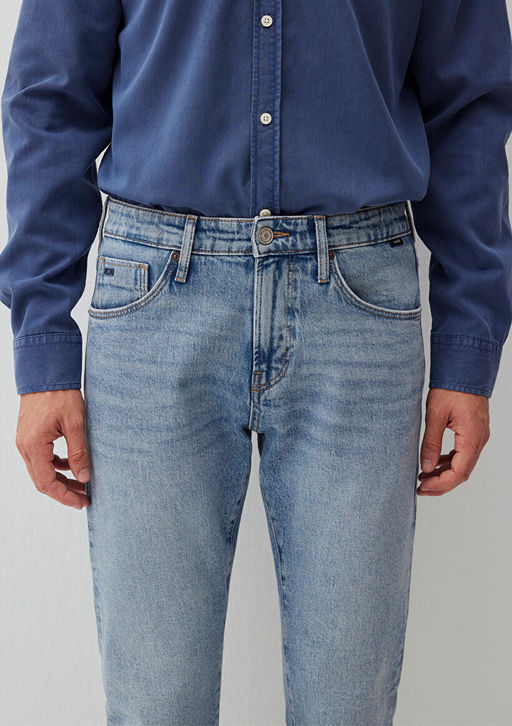 Jake Classic Denim Ac?k Gok Mavisi Jean Pantolon  фото 8