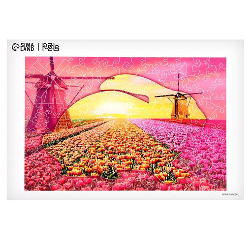 Пазлы фигурные «Цветущие тюльпаны», 142 детали