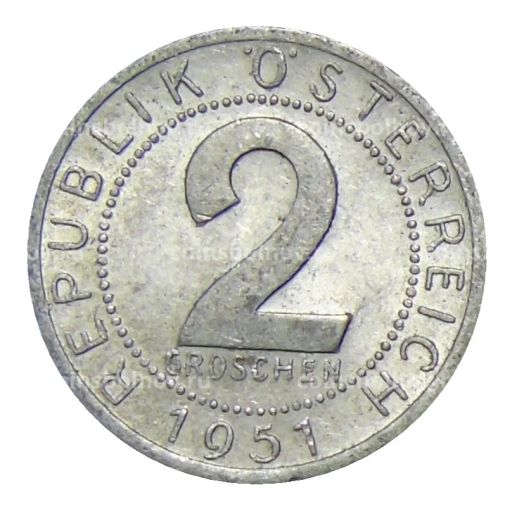 2 гроша 1951 года Австрия