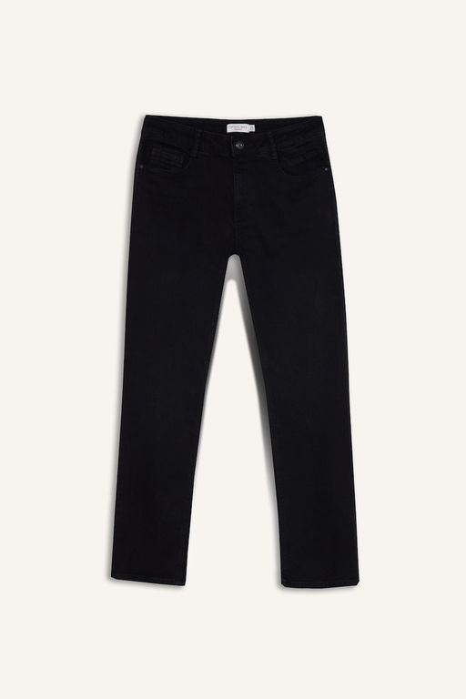 Джинсовые брюки Sergio Regular Fit Normal Mold с нормальной талией и зауженными штанинами - Defacto фото 14