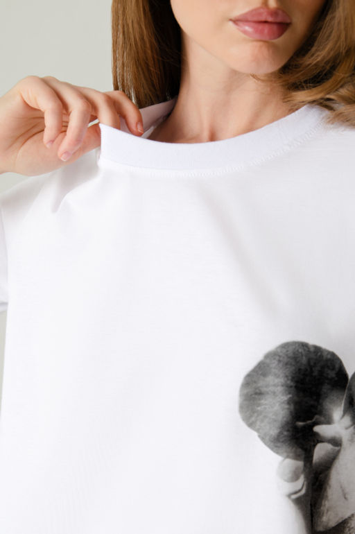 Арт. 31163 Футболка женская  44-50 (4 шт) Цвет:белый