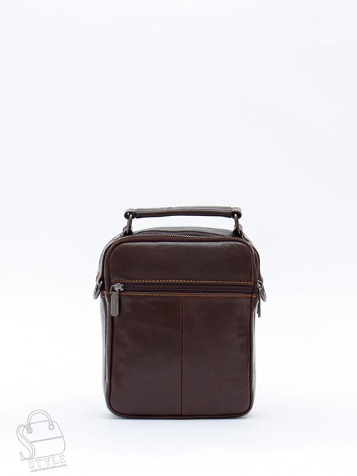 Сумка мужская кожаная 633M brown Fuzhiniao в Новосибирске