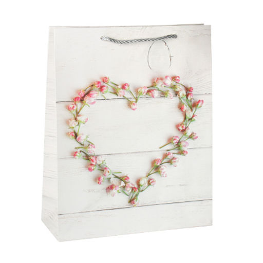 Цена за 12 шт. Пакет подарочный 18x24x8,5 Цветы / 24086S /уп 12/720/ - Галеонтрейд фото 4