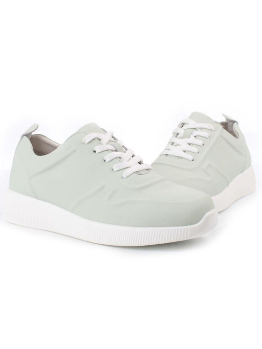 05-PDL195-3 LT. GREEN Кроссовки женские (натуральная кожа) - Фабричный китай фото 27