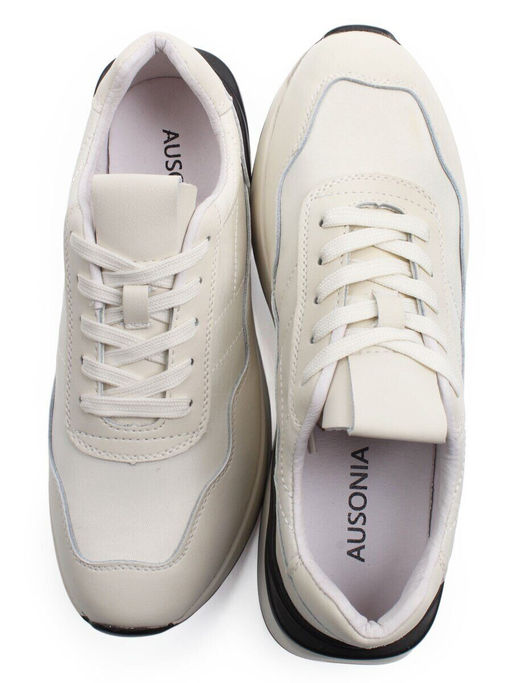 03-YH257-2 LT. BEIGE Кроссовки женские (натуральная кожа, текстиль)