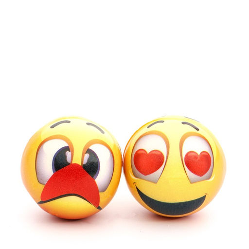 Цена за 2 шт. Мячик зефирный Очки, 6,3 см, жёлтый, - Пижон фото 9