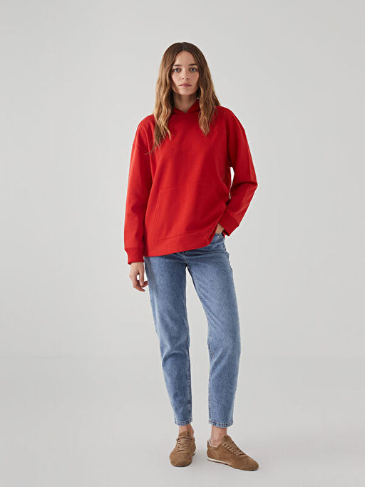 Oversize Kad?n Hoodie