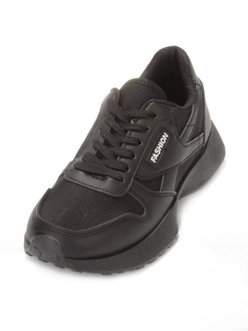 05-A2180-1 BLACK Кроссовки женские (искусственные материалы) - No name фото 5
