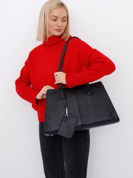 Сумка 1008C black Polina&Eiterou