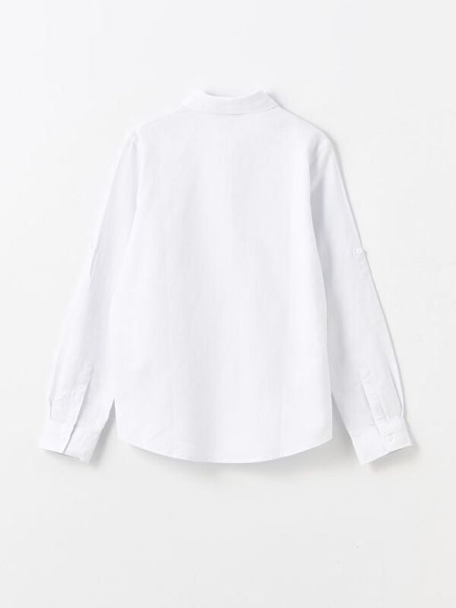 Uzun Kollu Dokulu Erkek ?ocuk G?mlek