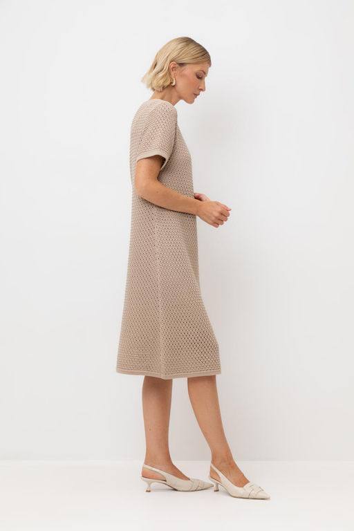 ЕВ 527/бежевый платье жен