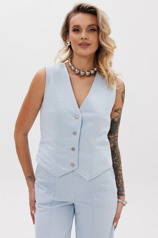 Жилет GO F4088/29-1413.170-176 голубой - Pirs фото 2
