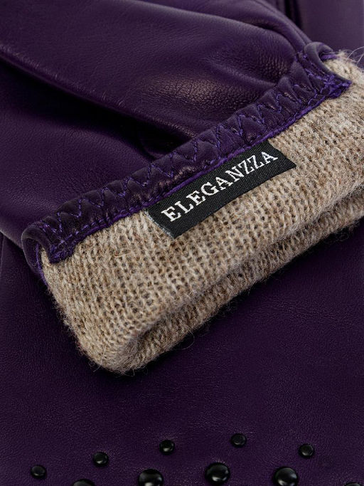 Перчатки женские ш+каш. IS00580 purple - Eleganzza фото 4