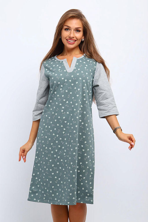 Сорочка теплая, футер с начесом (01060) - Плиона фото 17