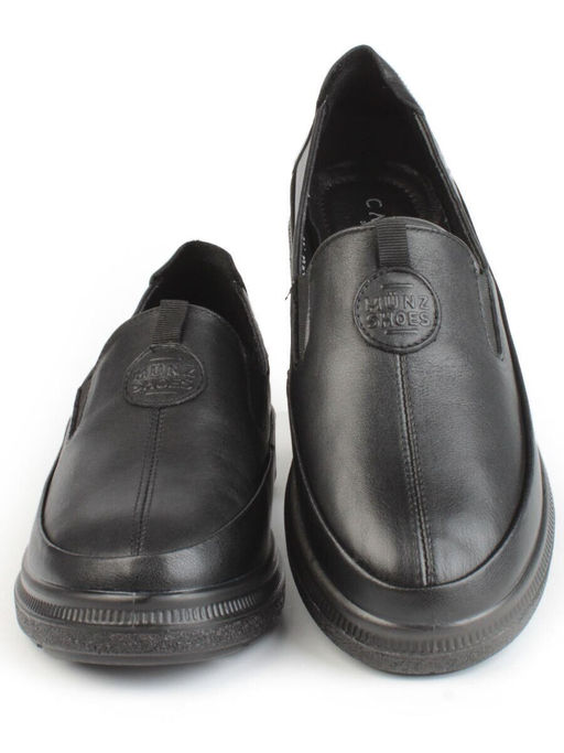 03-5316 BLACK Полуботинки женские (натуральная кожа)