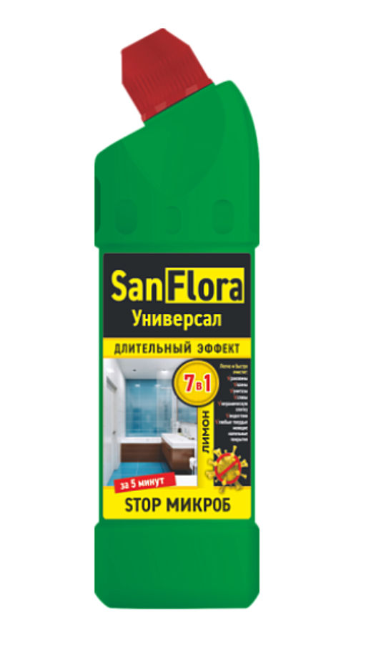 Универсальное моющее средство 750мл САНФЛОРА Лимон - Flora фото 3