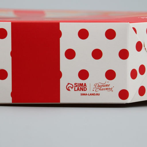 Цена за 5 шт. Коробка кондитерская складная, упаковка «Бантик», 27 х 27 х 5 см