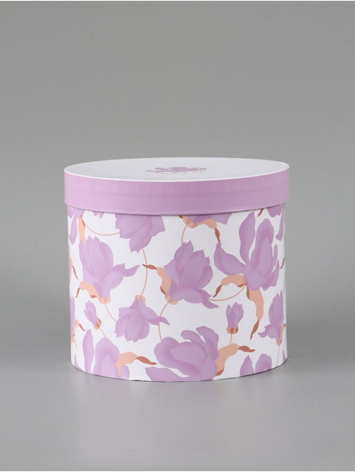 Набор шляпных коробок 5 в 1 «Нежные лилии», 13 × 14 ‒ 19.5 × 22 см