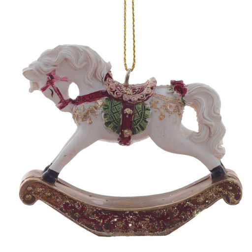 Украшение новогоднее Лошадка-качалка, L7,5 W2 H6,5 см - Remeco фото 2