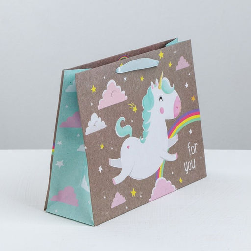 Пакет крафтовый горизонтальный В сказочной стране MS 23 18 8 см - Дарите счастье фото 2