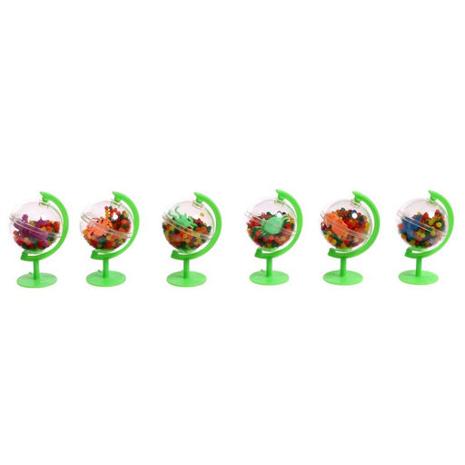 Цена за 19 шт. Растущие игрушки в глобусе «Животные и шарики», 2×3.5×6.5 см, МИКС