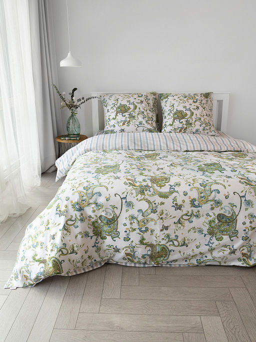 Комплект постельного белья 1,5-спальный белый бязь