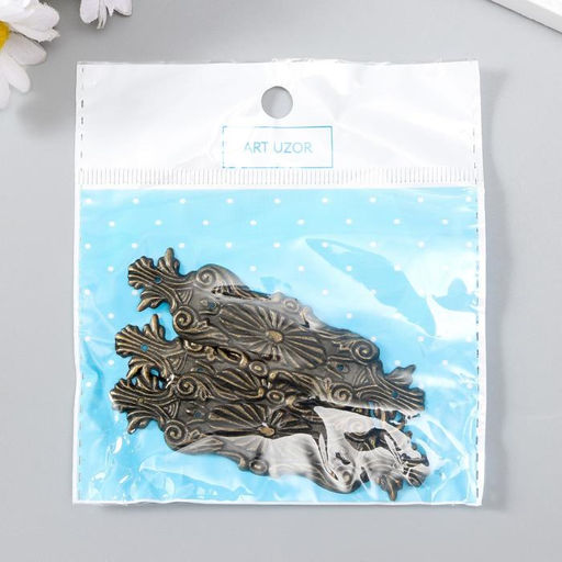 Цена за 3 шт. Декоративный элемент Вавилон 2,4х10 см С-053 - Арт узор фото 4