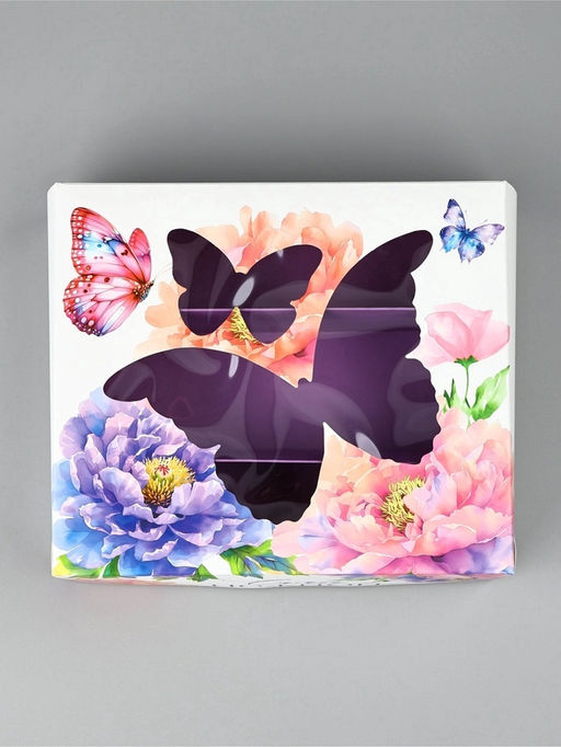 Цена за 5 шт. Кондитерская упаковка для макарун с окном, Самой нежной, 16.5?19?5.5 см