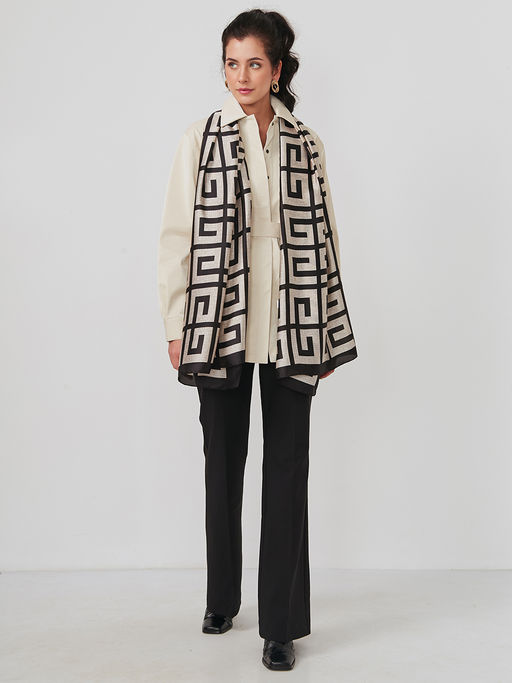 Большой, мягкий, тонкий и очень нежный двусторонний палантин - Tantino фото 2