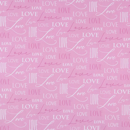 Цена за 10 шт. Бумага упаковочная крафт цветная односторонняя «Love», 50 х 70 см