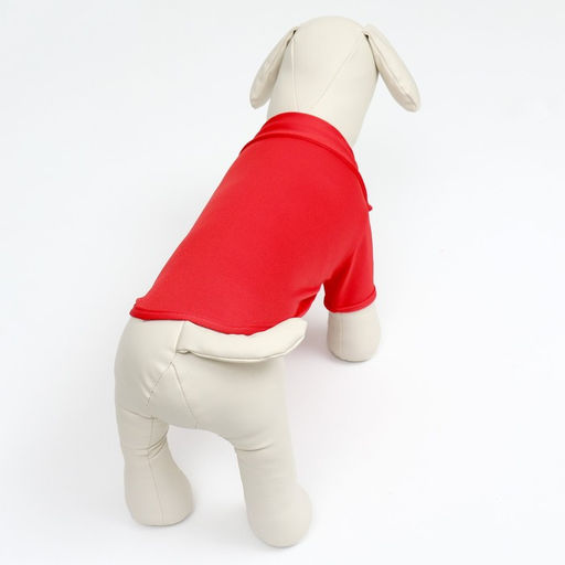 Футболка-поло для животных, XL (ДС 40, ОГ 50, ОШ 33 см), красная - Simaland фото 3