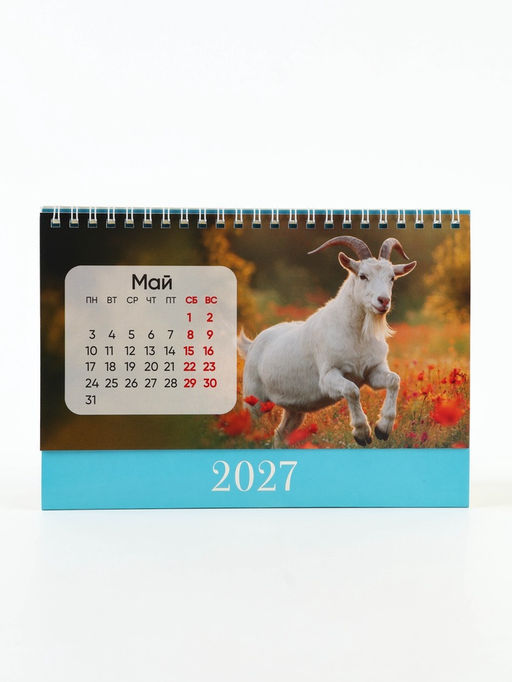 Цена за 2 шт. Календарь 2027 настольный, домик, 14×20 см