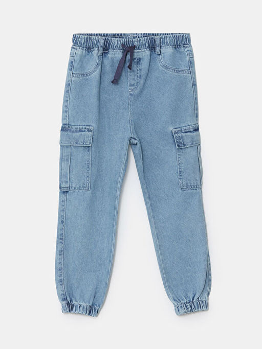 Beli Lastikli Erkek ?ocuk Jean Pantolon