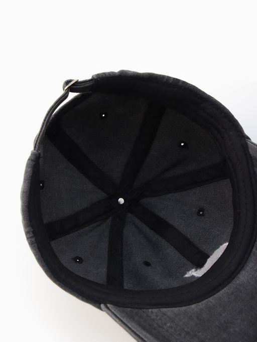 Кепка женская MINAKU «Кит», размер 56-58, чёрная, вареный деним