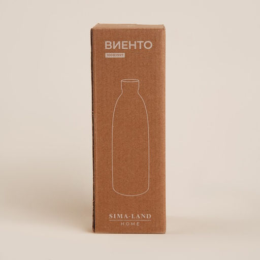 Ваза SL Home «Виенто», 7×21.5 см, керамика, бежевая