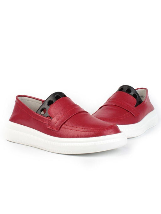 03-ZL-8501 DK. RED Полуботинки женские (натуральная кожа)