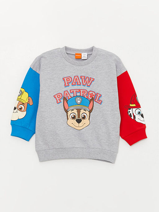 Bisiklet Yaka Paw Patrol Bask?l? Erkek Bebek Sweatshirt ve E?ofman Alt 2li - Waikiki фото 2