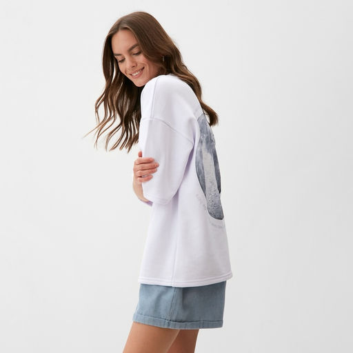 Футболка женская MIST Moon, белая, размер 48