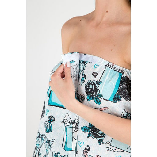 Набор для сауны Этель Mint mood парео 80*144 см + чалма, вафля 200г/м2, 100% хл  фото 6