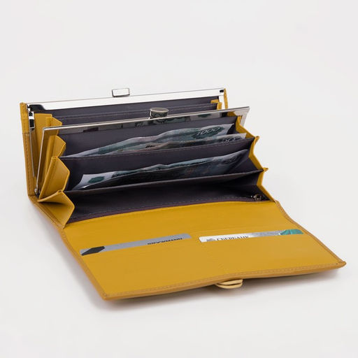 Кошелёк на магнитах, цвет жёлтый - Simaland фото 4