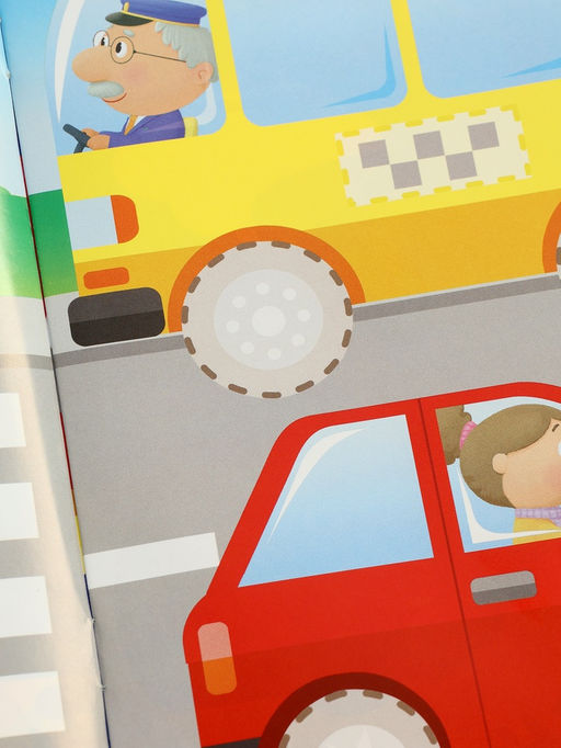 Цена за 3 шт. Книжка с наклейками "Едем, летим, плывём", 16 стр