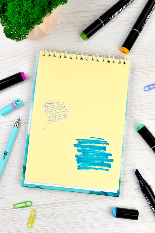 Скетчпад А5 145х210 мм, 40 л, блок - белый офсет, серый офсет, бежевый офсет 80 г/м?, арт. 62770 МАЯК - Феникс+ фото 7